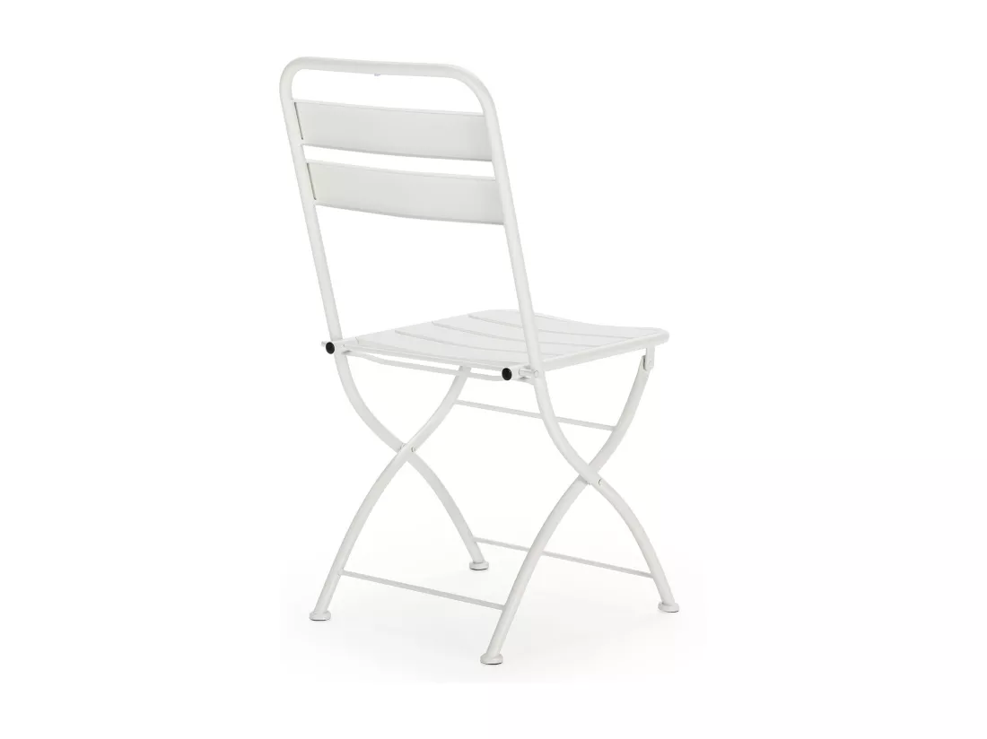 Ensemble Bistro de jardin Perla 3 Pièces Blanc, Table et 2 Chaises