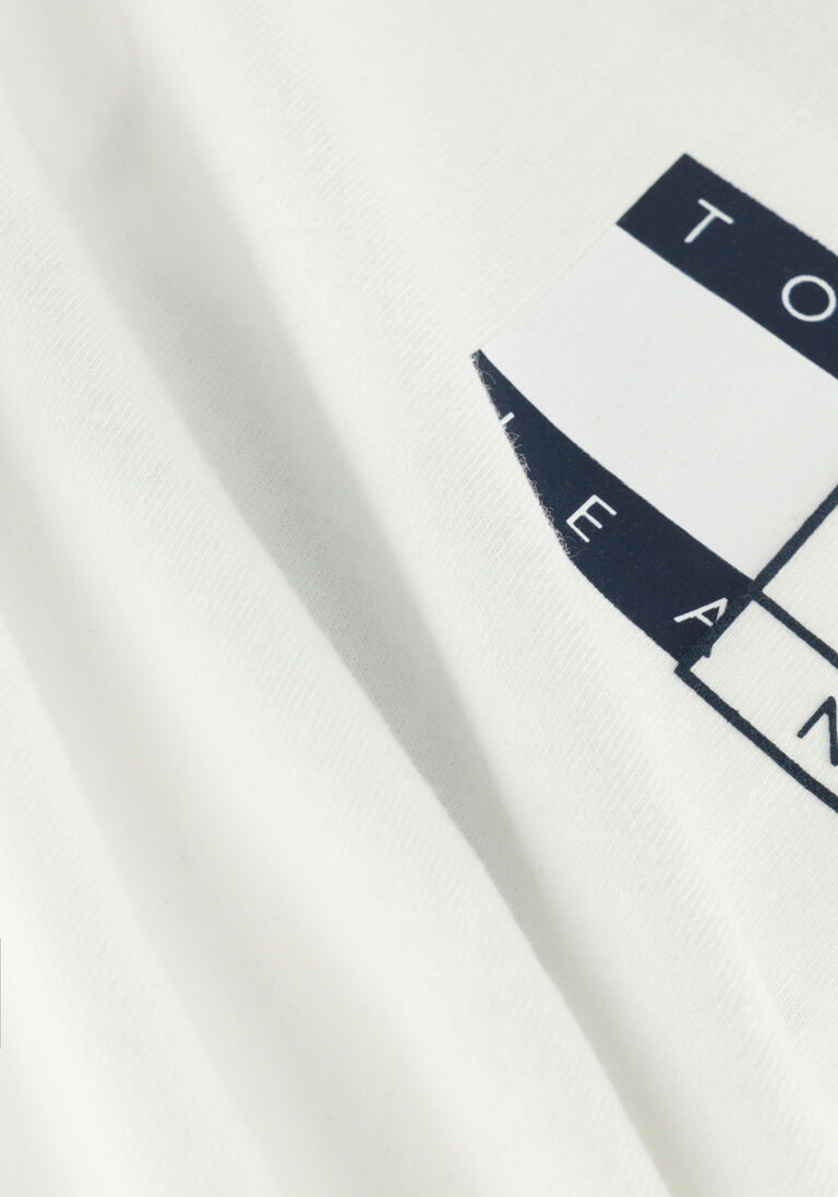 TOMMY JEANS witte tommy jeans t-shirt tjm twisted flag tee