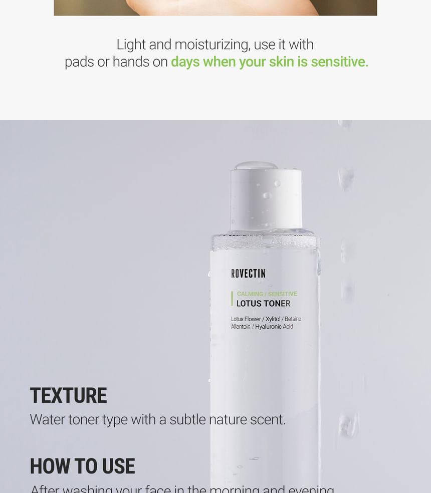 ROVECTIN - Kalmerende Gevoelige Lotus Toner