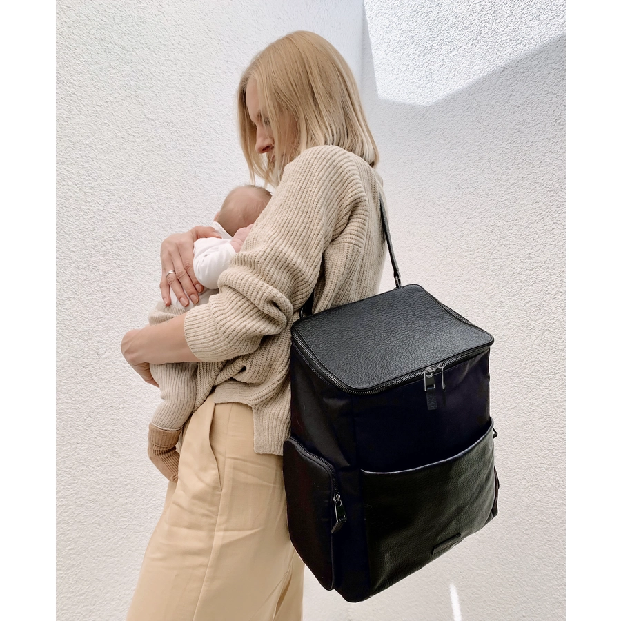 storksak Wickelrucksack Alyssa Black
