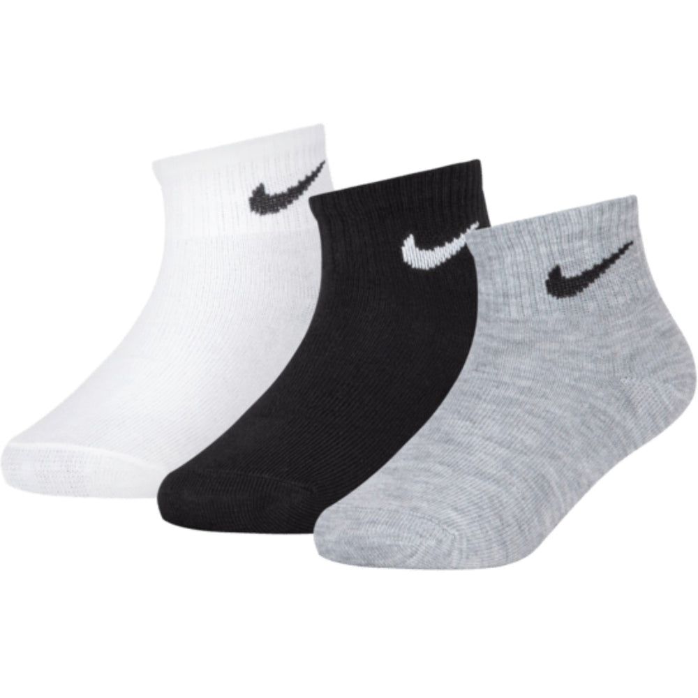 Køb NIKE White/Dark Gray Heather Nike Basic Ankle 3-Pak Strømper
