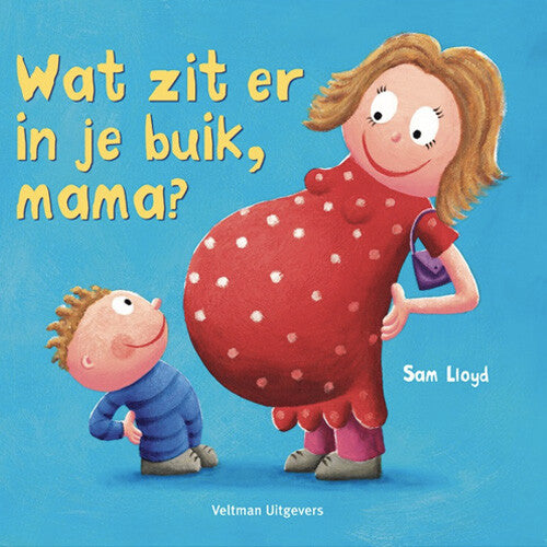 Veltman uitgevers flapjesboek wat zit er in je buik, mama?