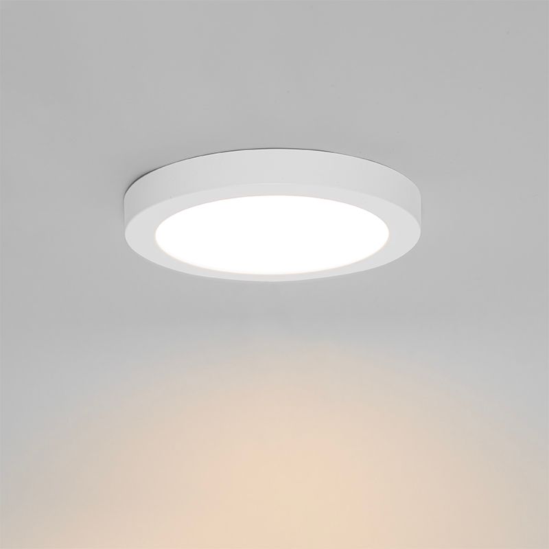 Set van 6 In- of opbouwspot wit 18 cm incl. LED 3 staps dim to warm - Trans