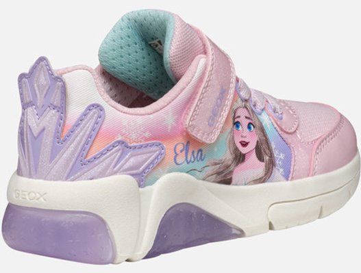 Geox - Fadinlight - Sneakers - Roze/Paarse - Textiel/Lakleer
