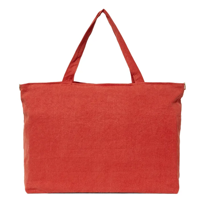Adorna Sac week-end en lin | Coquelicot