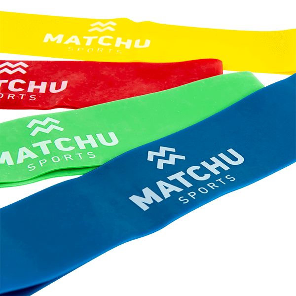 Matchu Sports - Latex Widerstandsbänder 4er Set - Fitnessbänder
