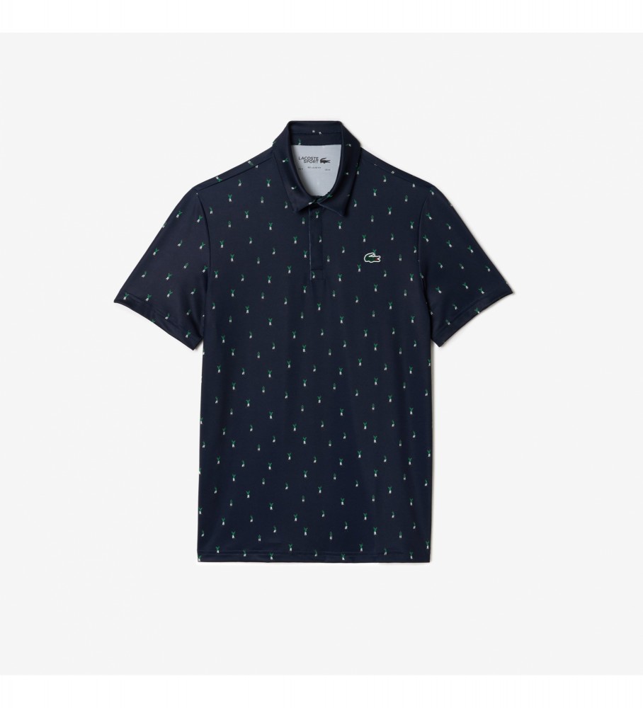 Lacoste Polo Golf estampa azul marinho