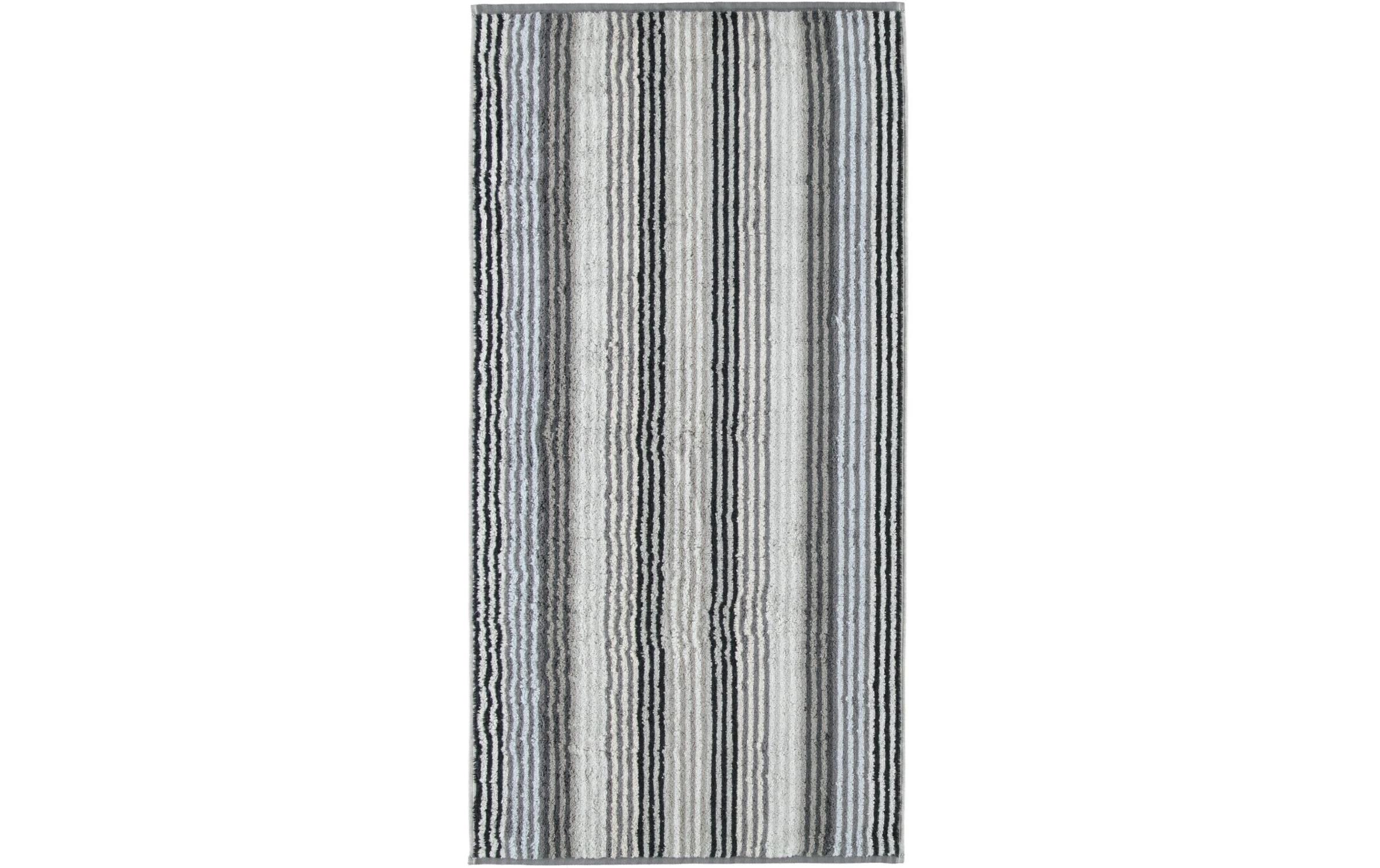 Duschtuch Unique Streifen 70 x 140 cm, AnthrazitBadezimmertuch
