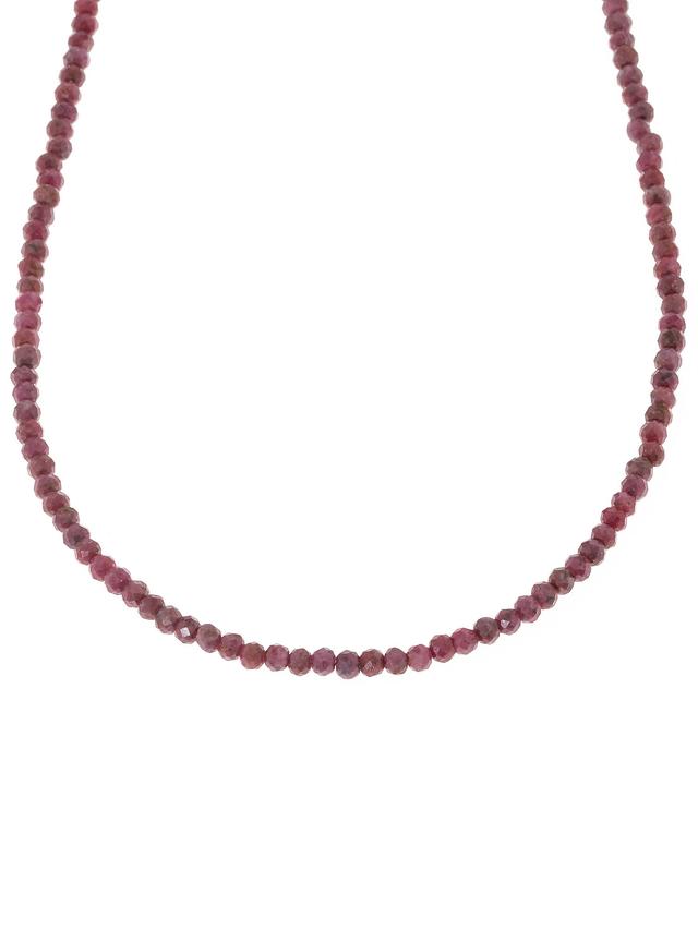 Sehnsuchtserfüllungs-Kette, Rubin, ca. 45 + 2 cm