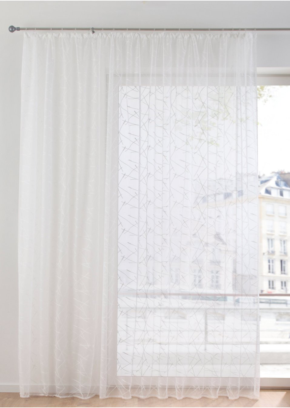 Store voilage jacquard