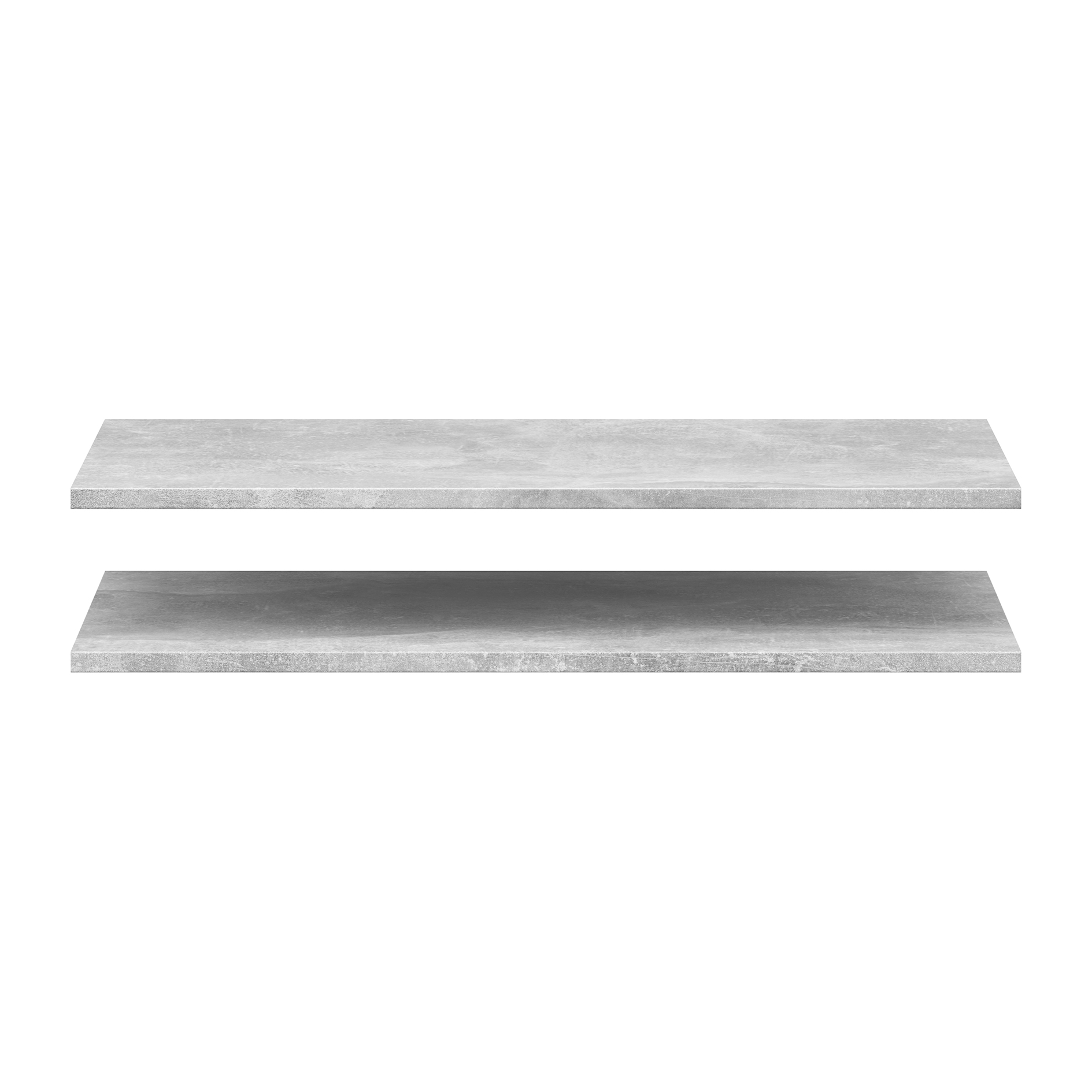 2-teiliges Einlegeboden-Set - Betonoptik - 67 cm