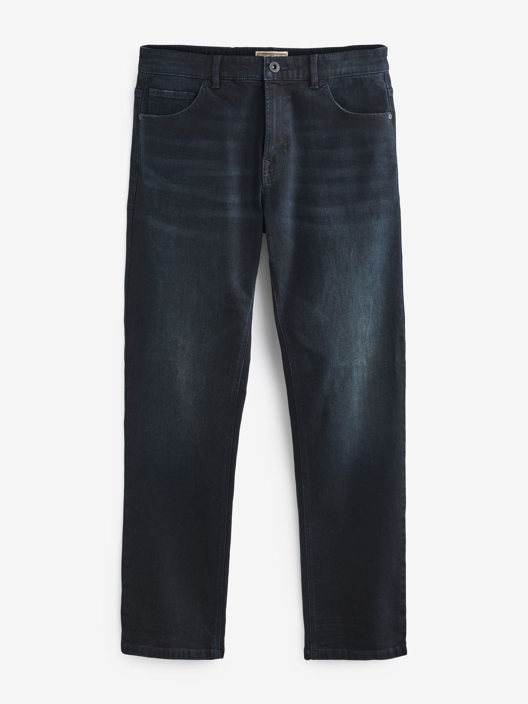 Blauw-zwart - Rechte, klassieke jeans met stretch