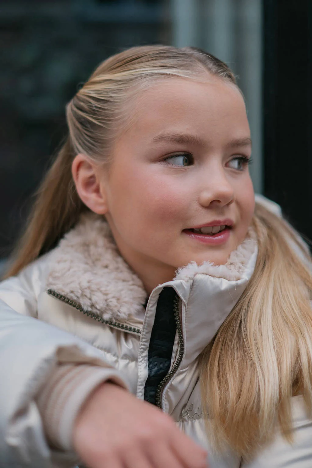 Like Flo gewatteerde jas goud