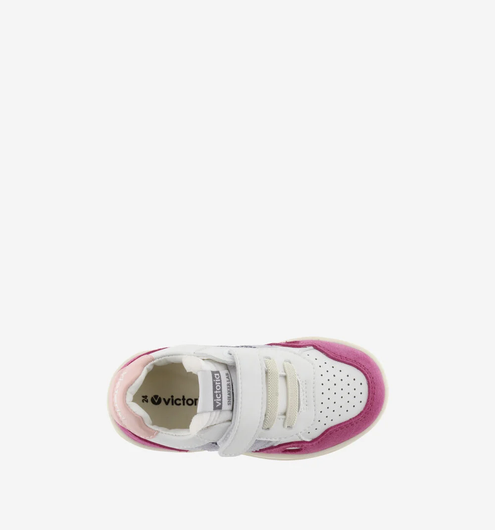 SEUL BRIDE CUIR FENDU MULTICOLOREFUCSIA