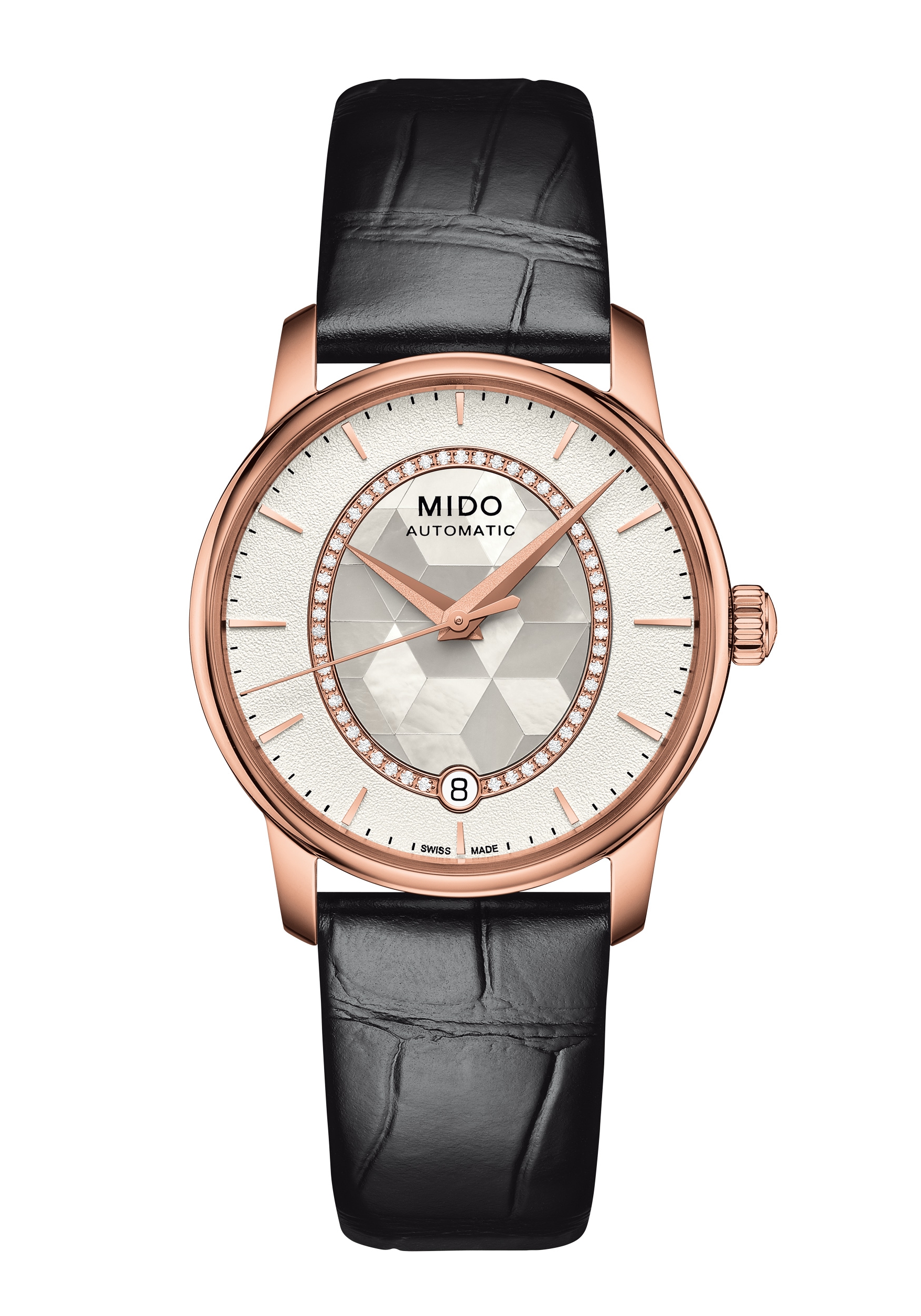 Mido Baroncelli Damen-Automatikuhr Roségold