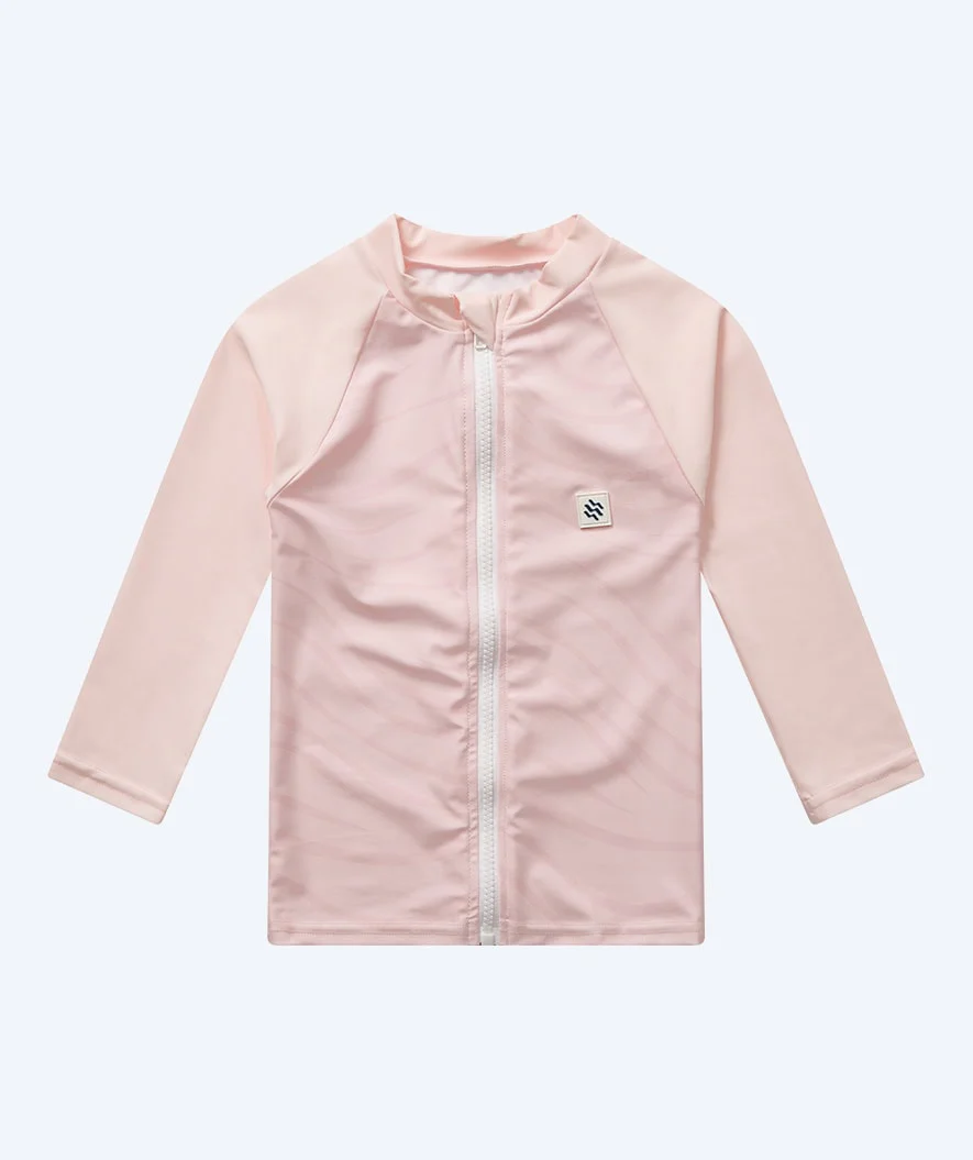 Watery UV-trøje til børn - Fjord Langærmet Rashguard - Pink