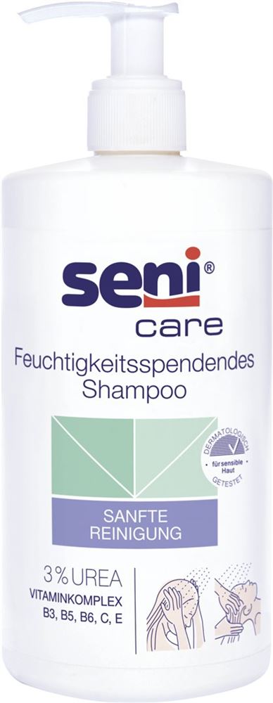Seni Care Shampoo<br>500 ml, Flasche, feuchtigkeitsspendend 3% Urea