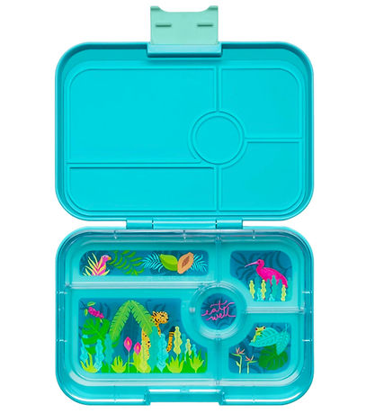 Yumbox Brotdose m. 5 Zimmer - Bento Tapas - Antibes Blue/Jungle