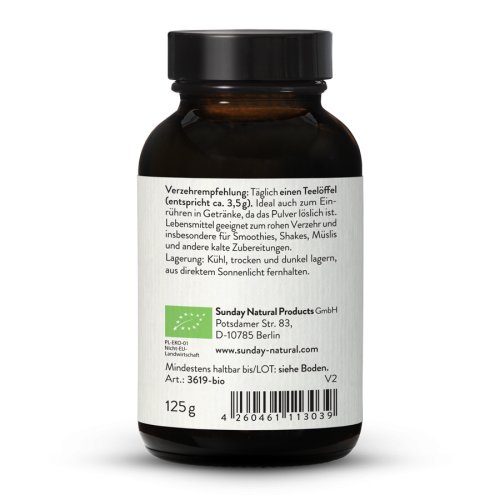Sunday Natural Products  Bio Camu CamuPulverwild , 80% Samen