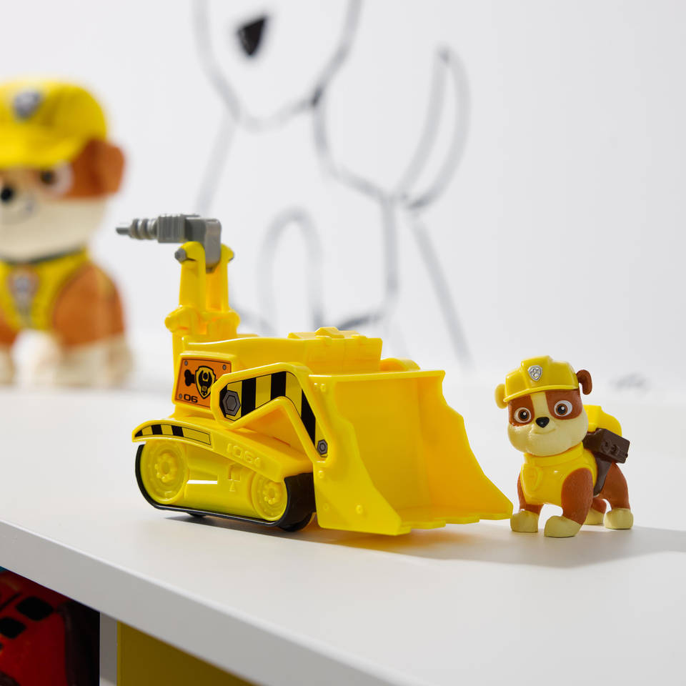 PAW Patrol voertuig met Rubble figuur