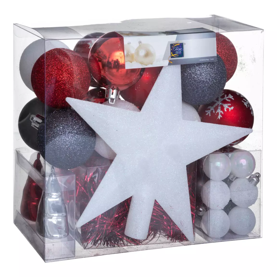 Kit de décoration de sapin de Noël Aspen Gris foncé