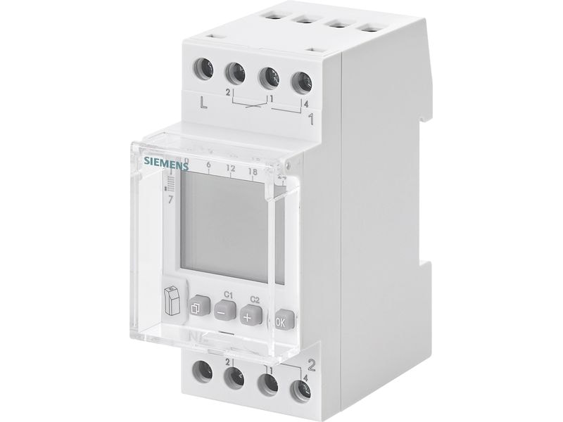 Siemens Wochen-Zeitschaltuhr ASTRO 2K 230 V Digital Wochen-Zeitschaltuhr ASTRO Digital 230 V 16A 2-Kanal 2TE