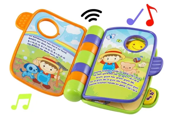 Vtech Baby Rim- og opdagelsesbog DK