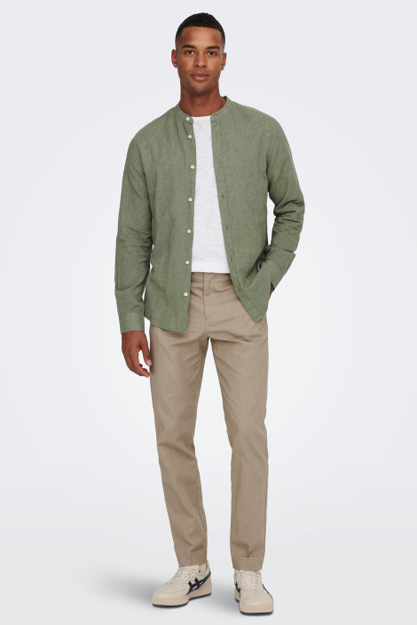 Only & Sons groene heren overhemd