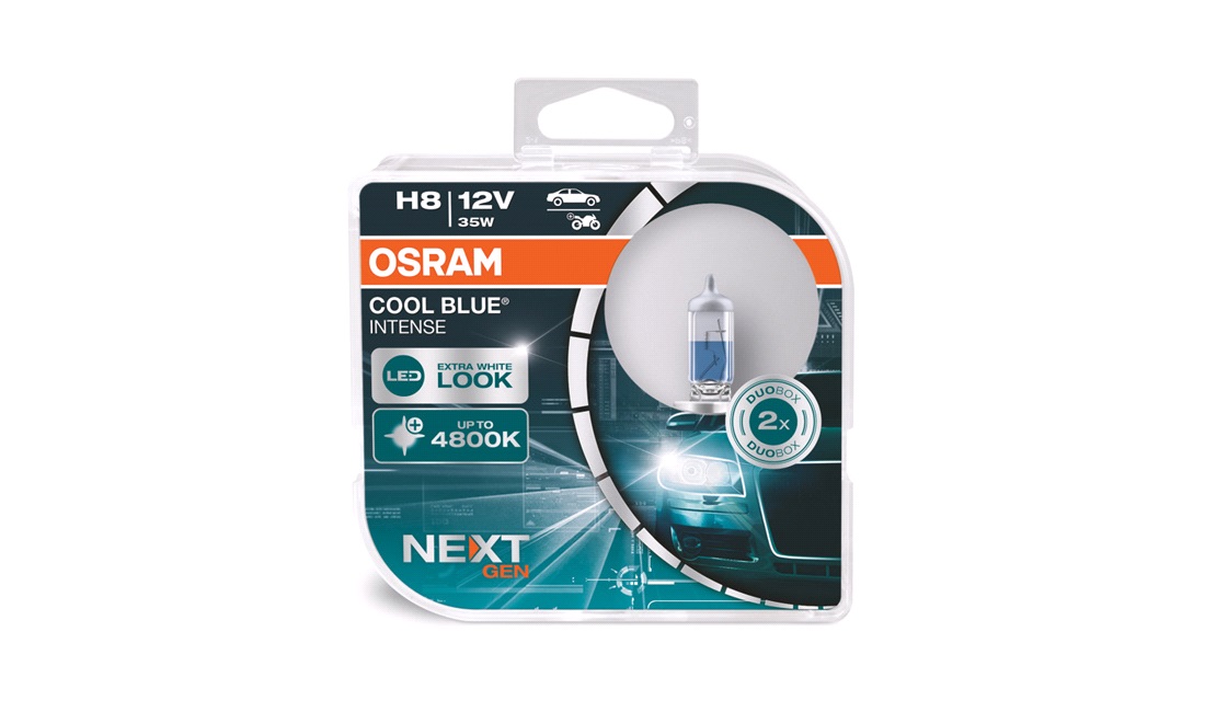 Pæresæt H8 12V 35W CoolBlue Intense