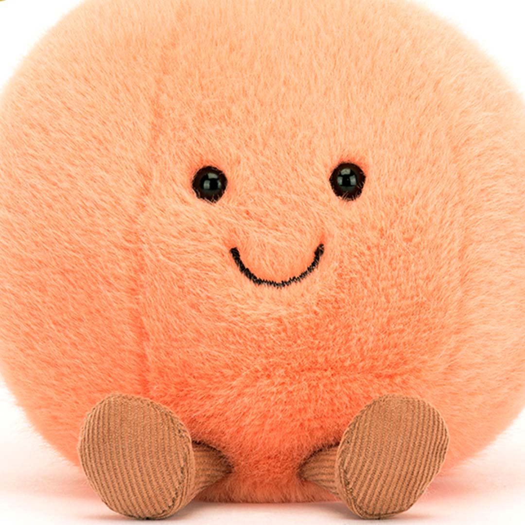 Jellycat knuffelperzik amuseables - 14 cm