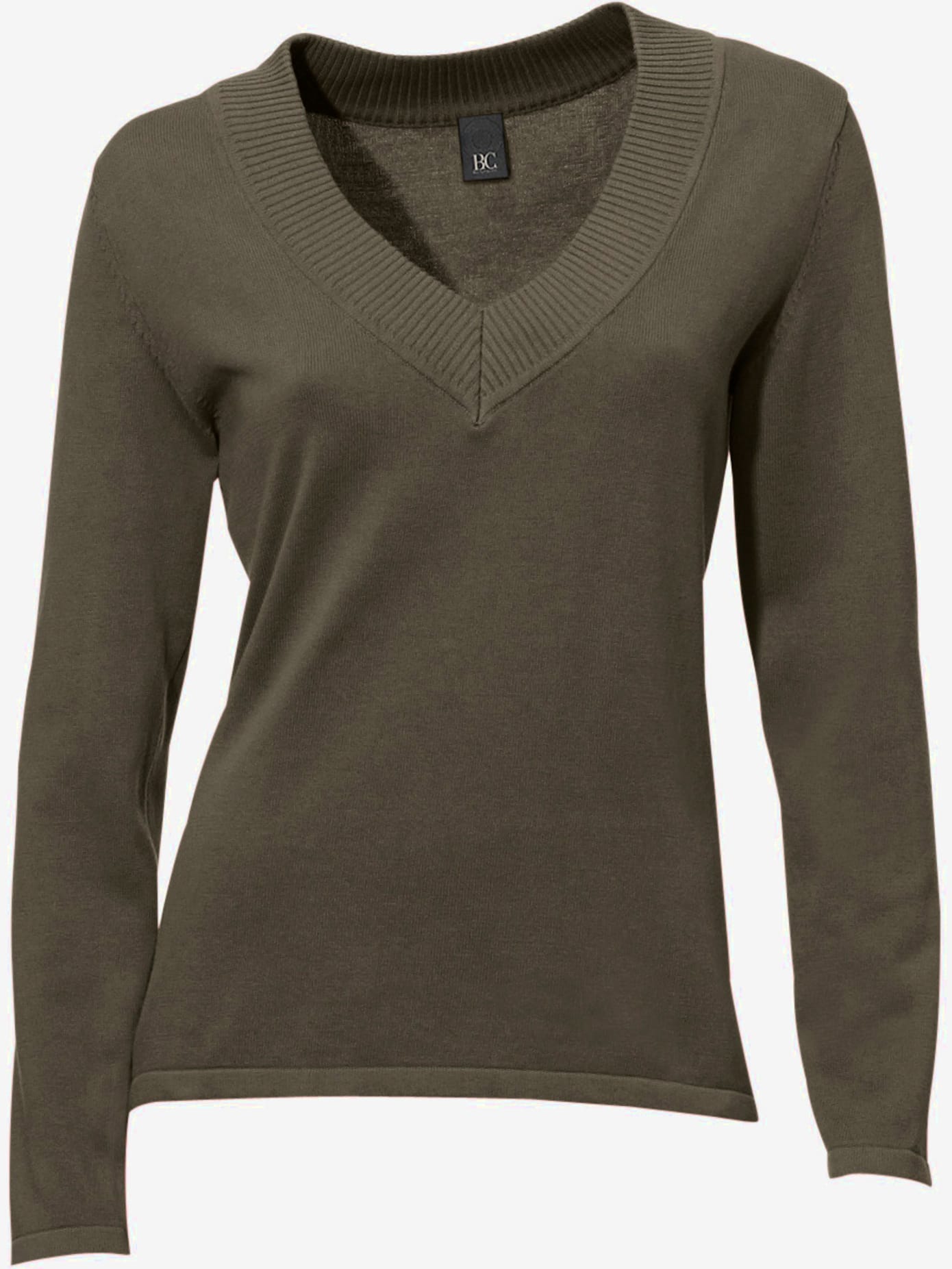 Joli pull basique à encolure en v