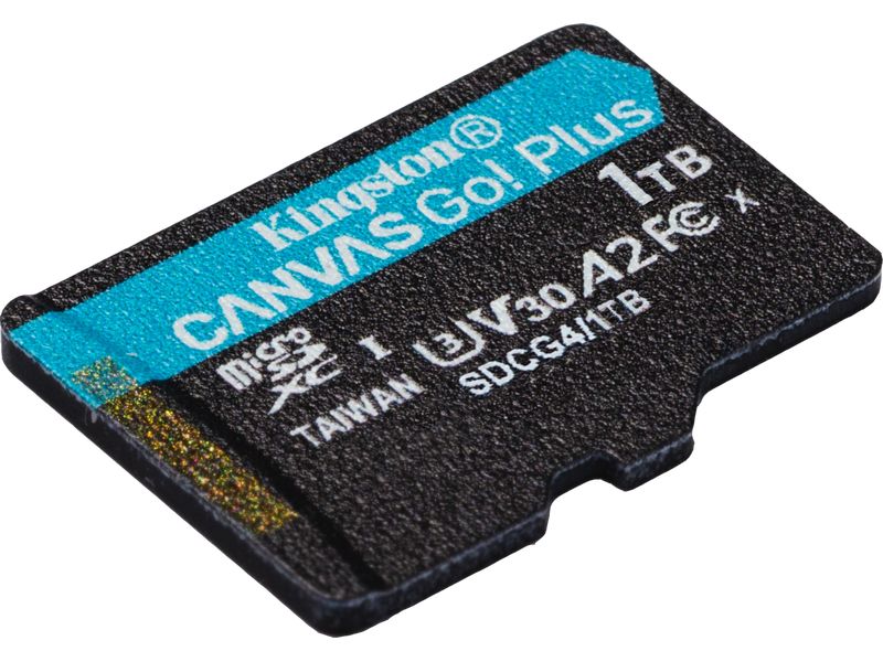 Kingston microSDXC-Karte Canvas Go! Plus 1000 GB, ohne Adap SD-Karte UHS-I U3, 200 MB/s / 160 MB/s, ‎Klasse 10