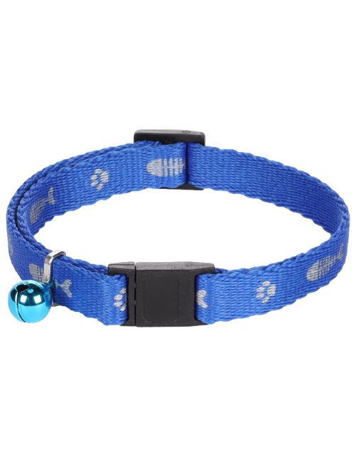 Flamingo Kattenhalsband Ziggi - Kattenhalsband - 20-35 cm Blauw