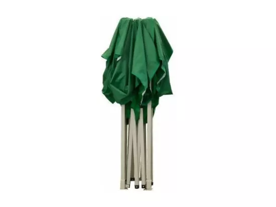 Gazébo pliable pliable 3 X 3 Vert recouvert de PVC imperméable