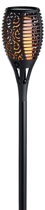 Fakkel med solceller Ø12 x H78 cm - Garden