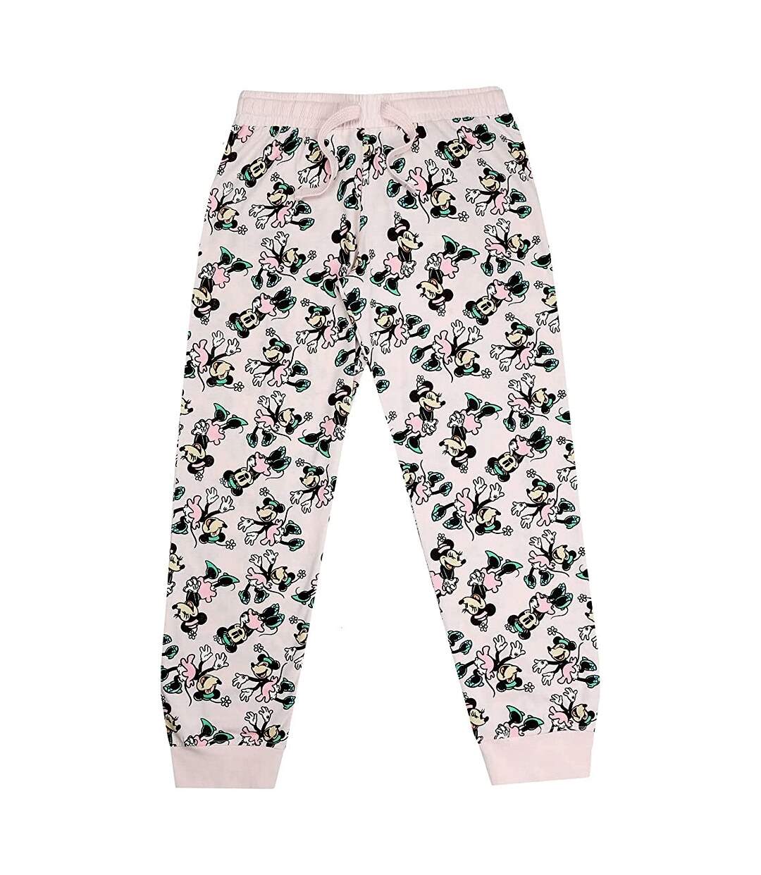 Disney - Ensemble de pyjama long GOOD VIBES - Femme (Blanc / Rose / Bleu) - UTTV571