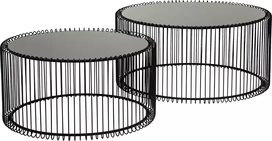Couchtisch Wire Black 79577 2er Set