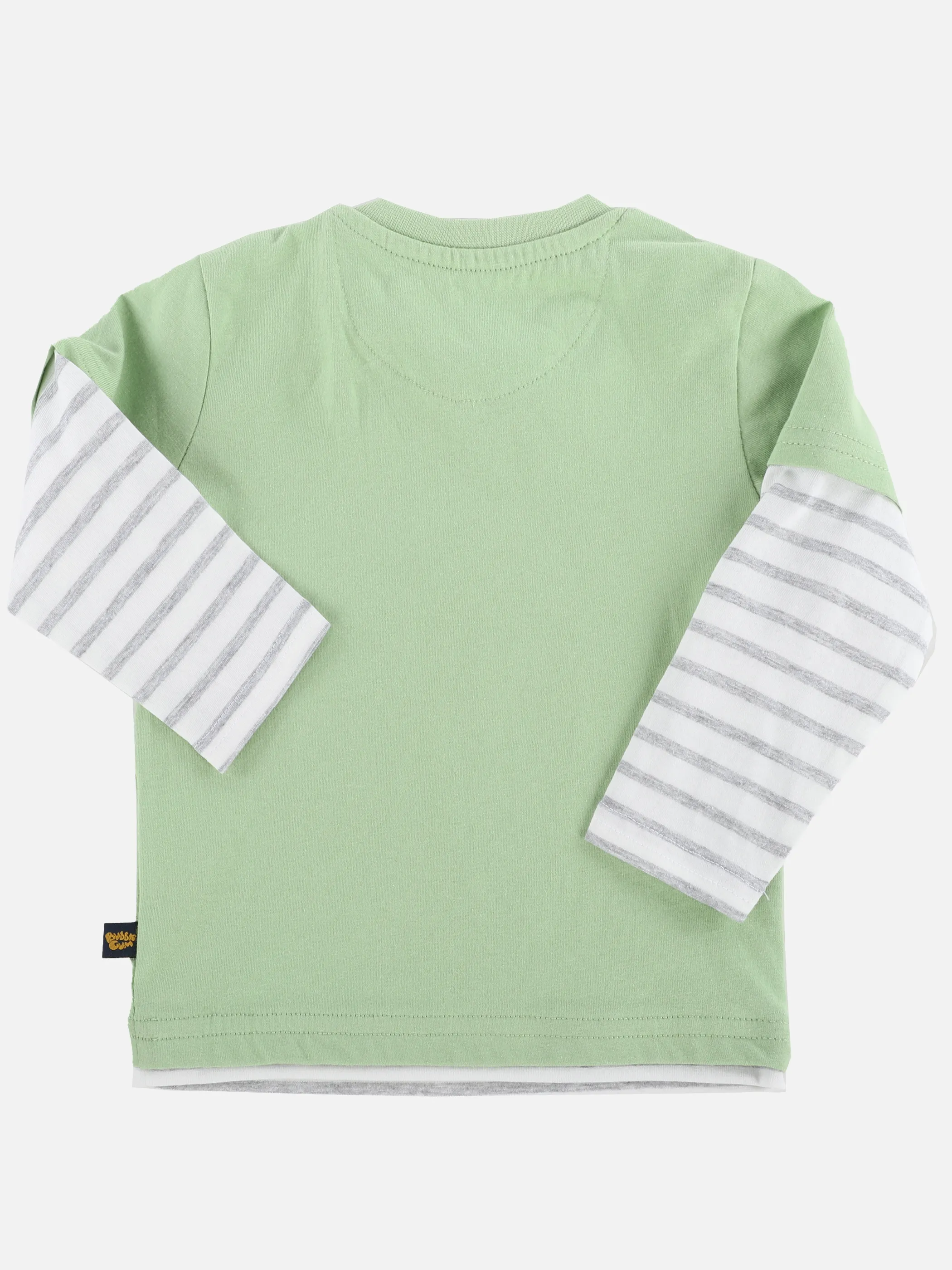 Jungen Langarmshirt mit Frontprint im 2in1 Look