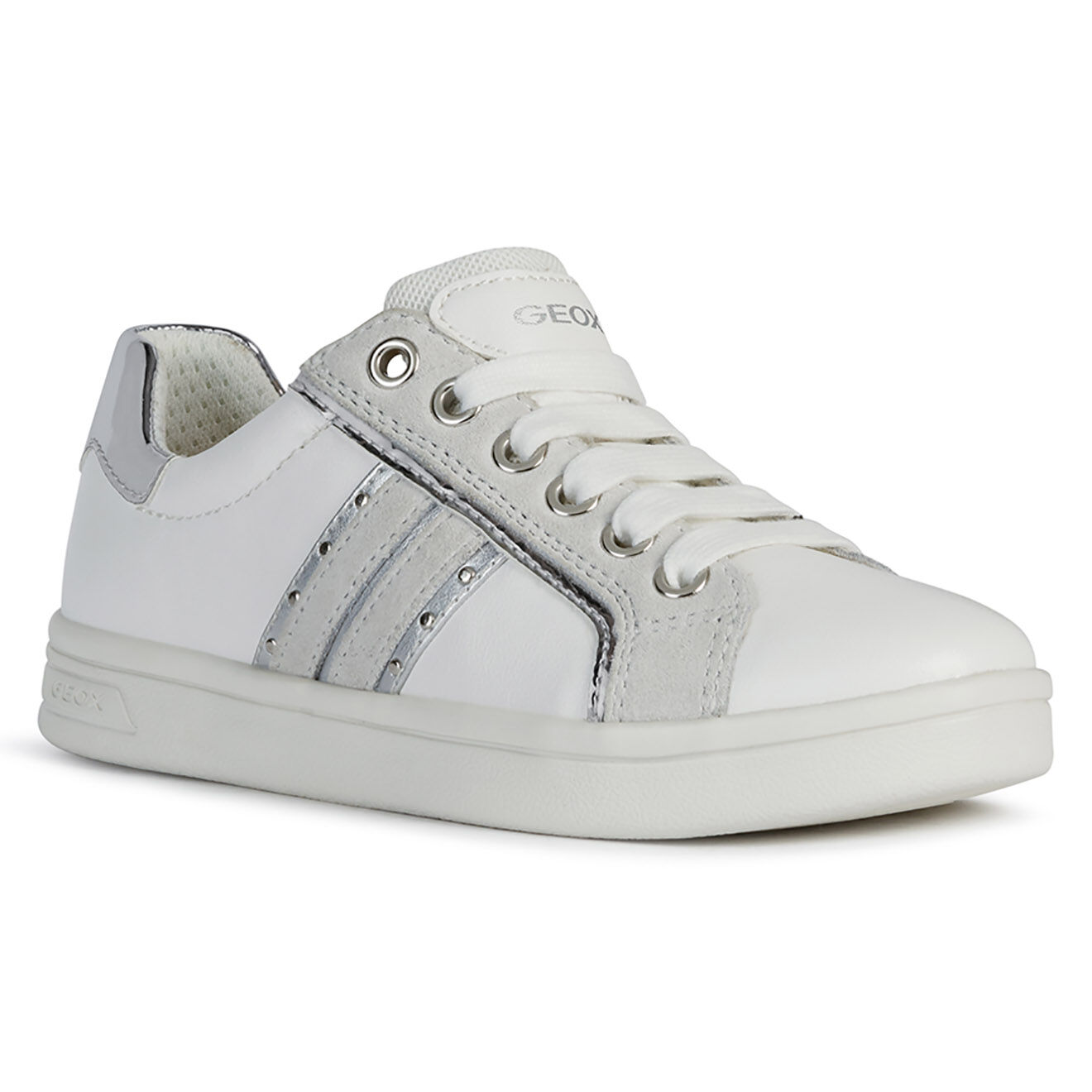 Geox Baskets Djrock blanc/argenté