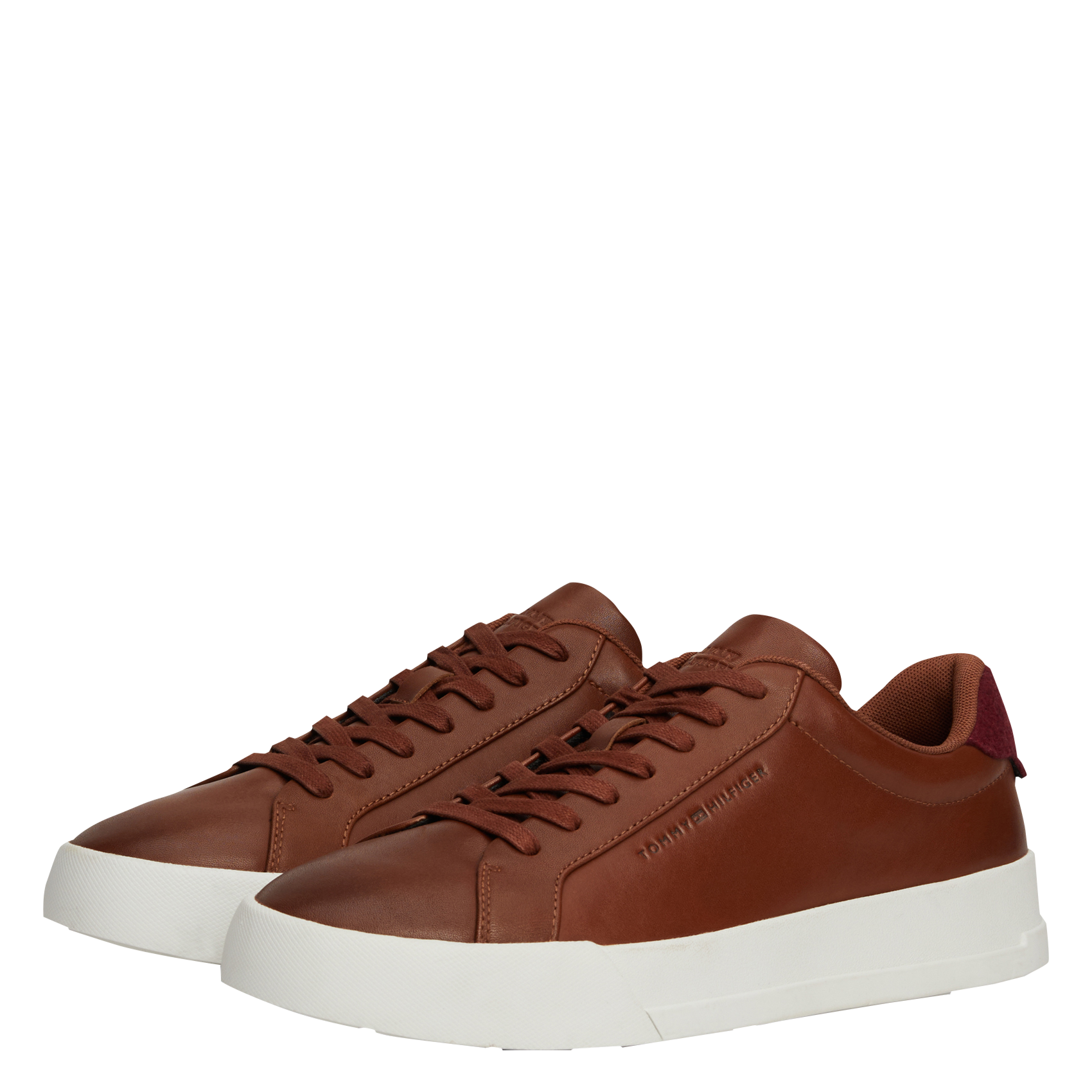 Baskets basses en cuir | Marron