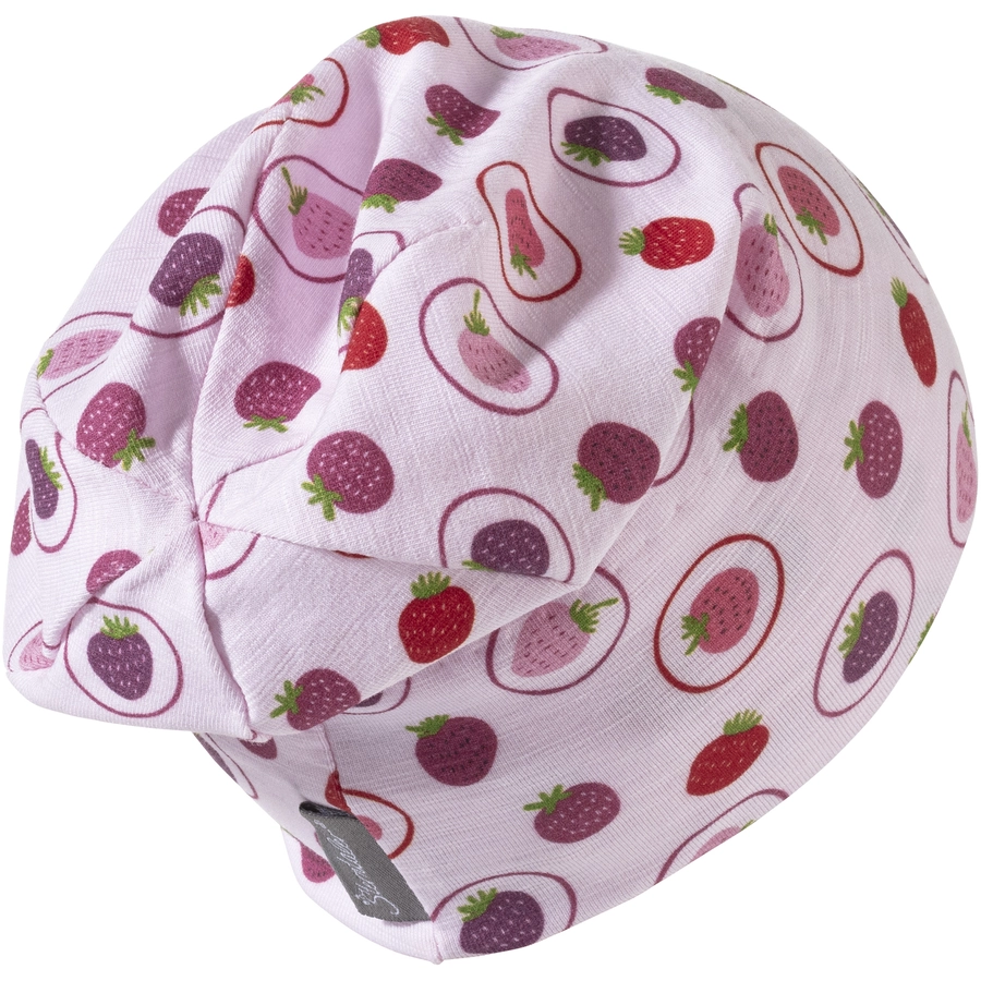 Sterntaler Slouch-Beanie Erdbeeren rosa