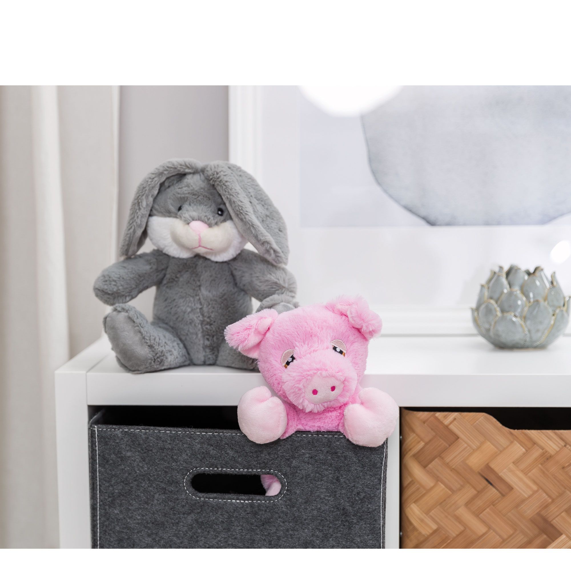 Hase Evan - Kuscheltier - ohne Quietscher - 98 % aus recyceltem Polyestermaterial