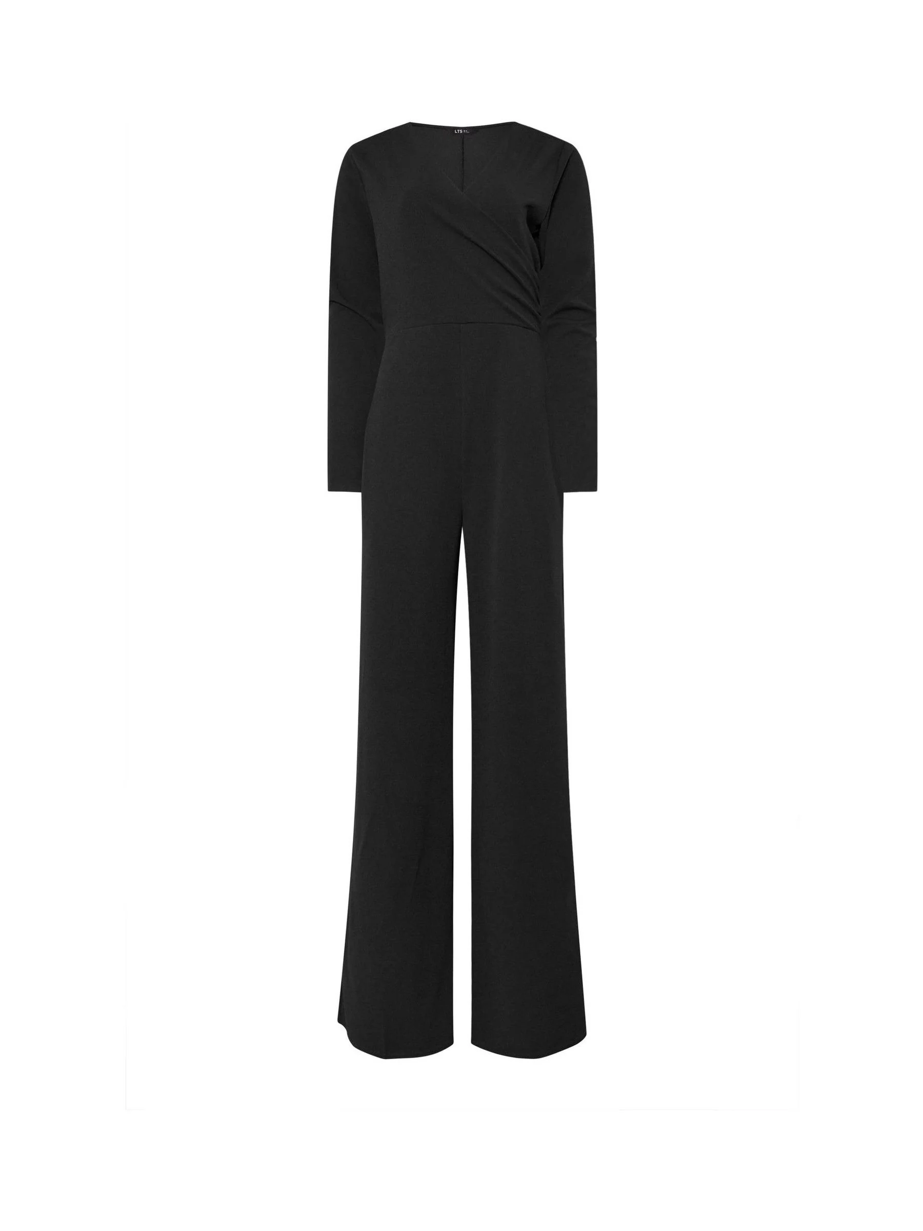 Long Tall Sally lange mouwen scuba overslag jumpsuit