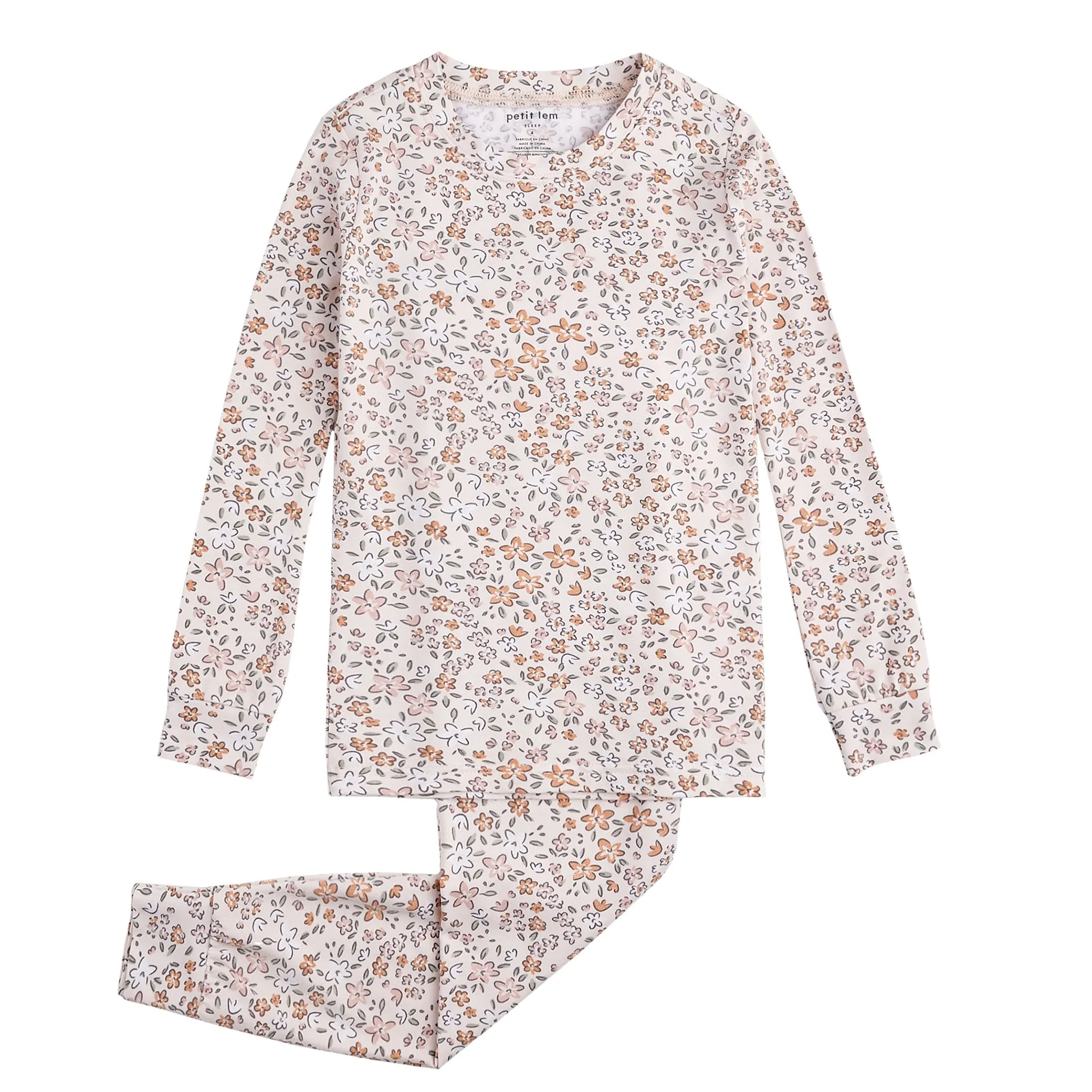 Petit Lem Pyjama Modal Fleurs 2-6x