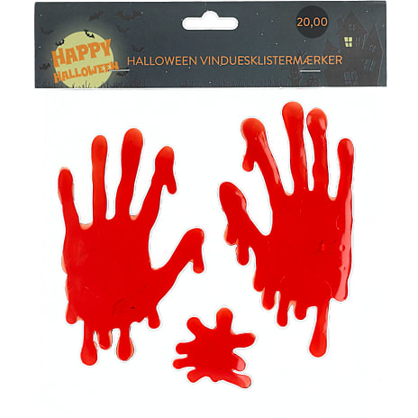 Halloween vinduesstickers - flere varianter - assorteret