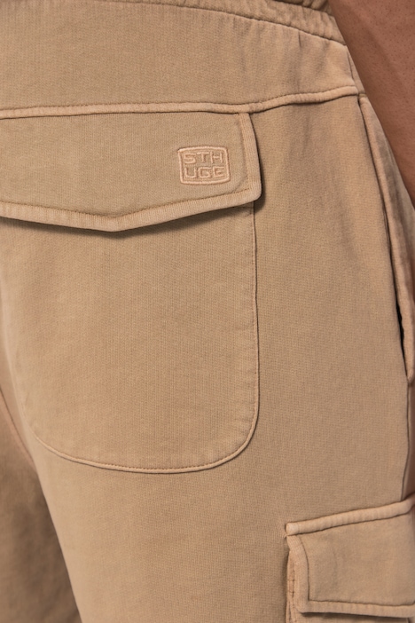 STHUGE Cargo-Bermuda, Elastikbund, Sweat, Relaxed Fit,bis 8 XL