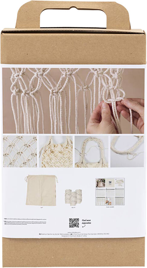 Creativ Company DIY Kit Macramé, Taske