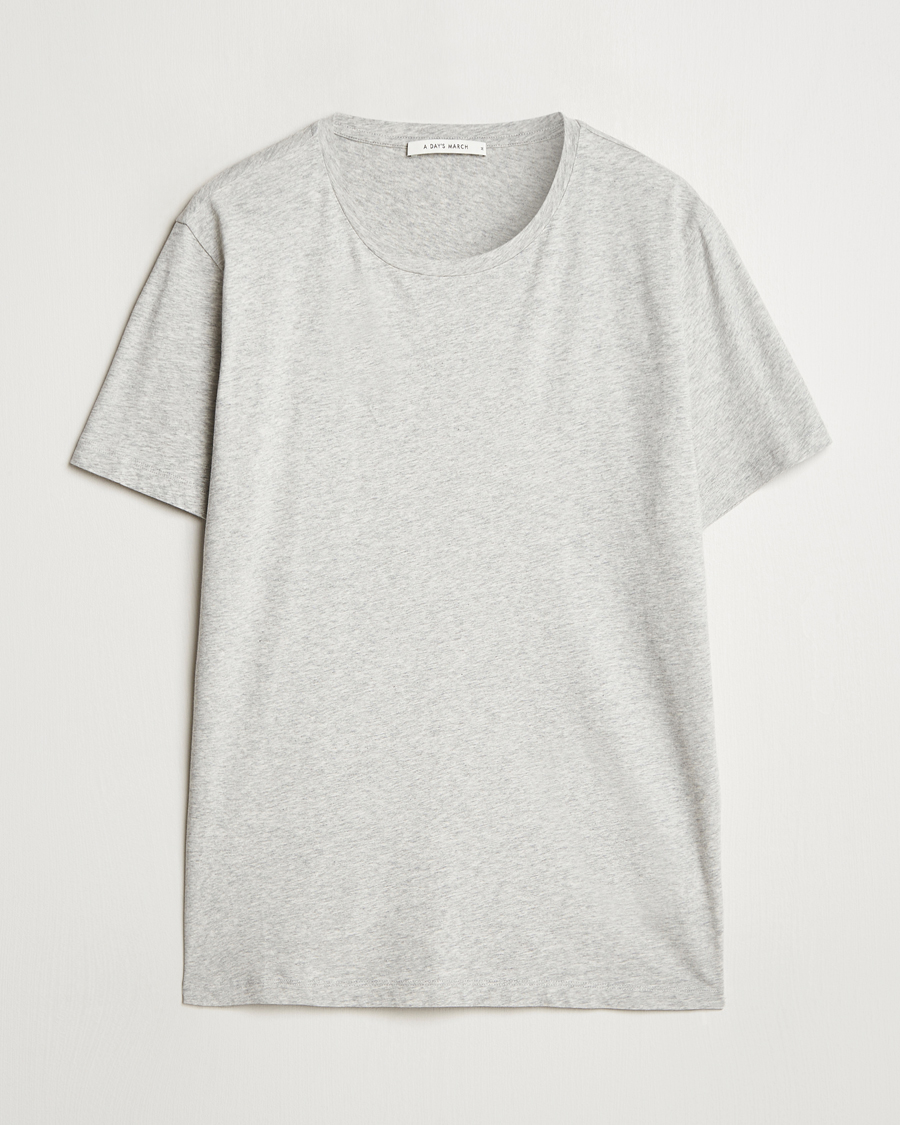 A Day's March Lightweight T-Shirt Grey Melange