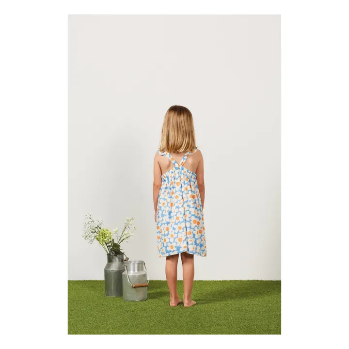 Arsène et Les Pipelettes Robe Fasia Coton Bio | Bleu ciel
