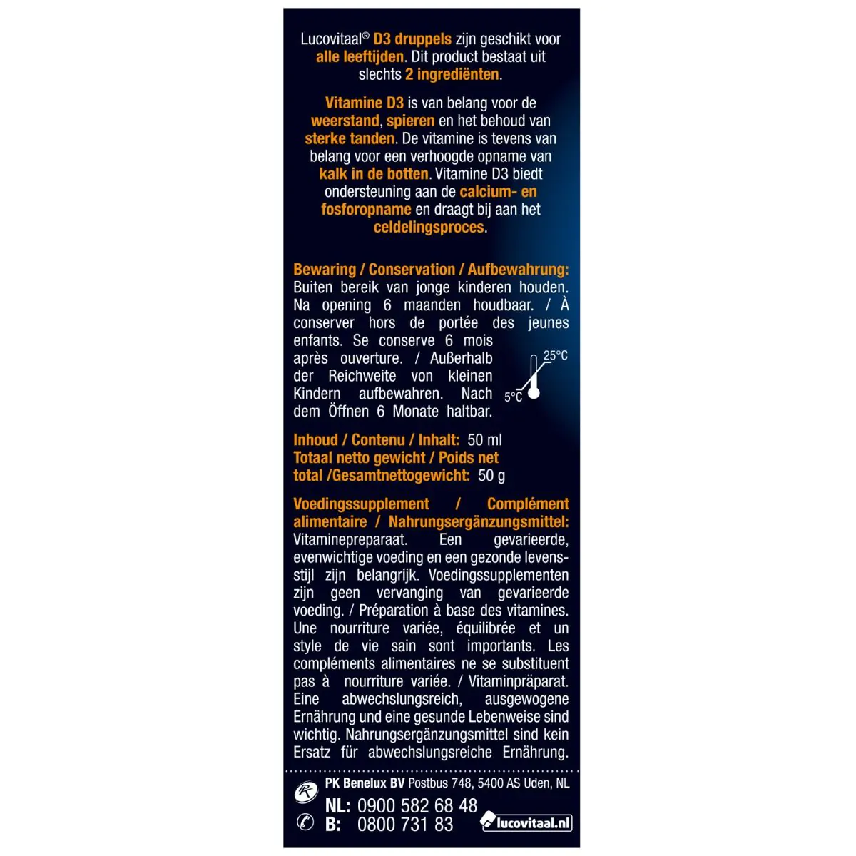 Vitamine D Druppels Familie 50ml